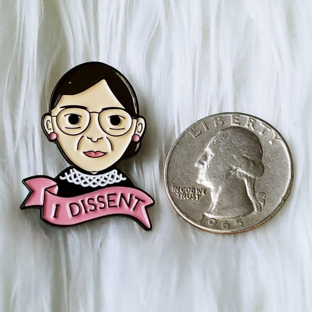 Ruth Bader Ginsburg Supreme Court Enamel Pin - Picture 2 of 4